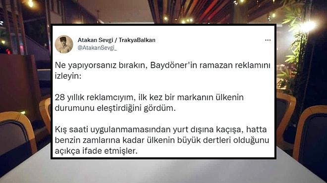 Baydöner'in Benzin Zamlarından, Yurt Dışına Kaçışlara Birçok Konuya Değindiği Dikkat Çekici Reklam Filmi