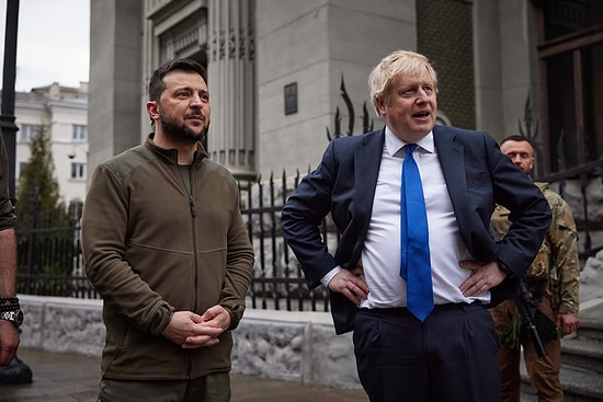 İngiltere Başbakanı Boris Johnson Kiev'de