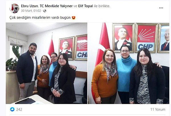 Ziyareti ardından Uzun birlikte çekindikleri fotoğrafı sosyal medyadan paylaştı.