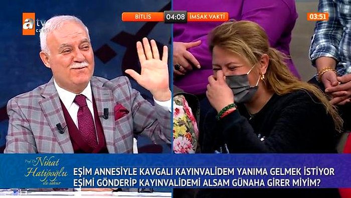 Nihat Hatipoğlu'na İlginç Soru: 'Eşimi Otele Göndersem, Kayınvalidemi Eve Alsam Olur mu?'