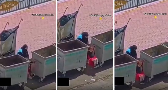 Çöp Konteynerlerinin Arasına Salıncak Kurup Kızını Sallayan Kağıt Toplayıcısı Anne
