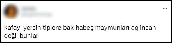 Türkiye'de göçmen görmek istemediğini belirten pek çok kullanıcı, yabancıları aşağılama amaçlı 'maymun' ve 'böcek' gibi ifadeler kullanıyor. 👇