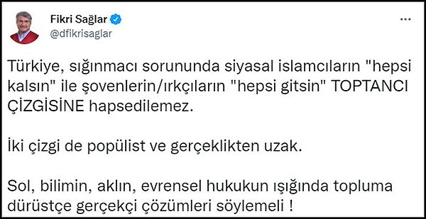 Sorunun popülist yaklaşımlarla çözülemeyeceğini düşünenler de çoğunlukta. 👇