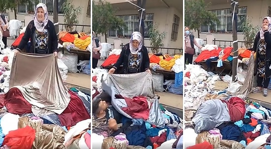Örtülerin Altına Gizlenerek Örtü Bakan Müşterileri Korkutan Pazar Esnafı