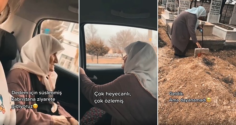 Rahmetli Eşini Ziyarete Mezarlığa Giden Yaşlı Kadının Boğazlarınızı Düğüm Düğüm Yapacak Anları
