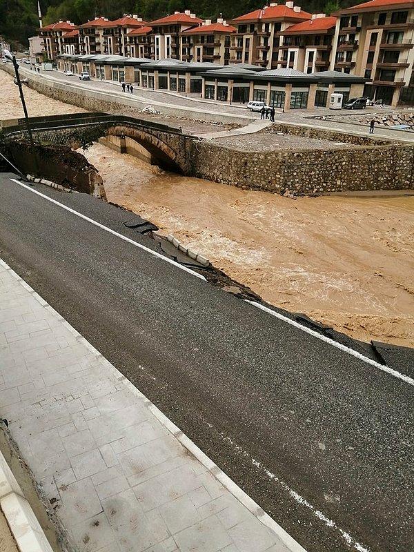 20 ay aradan sonra ikinci kez sel felaketi yaşanan Giresun Dereli'deki hasar böyle görüntülendi...