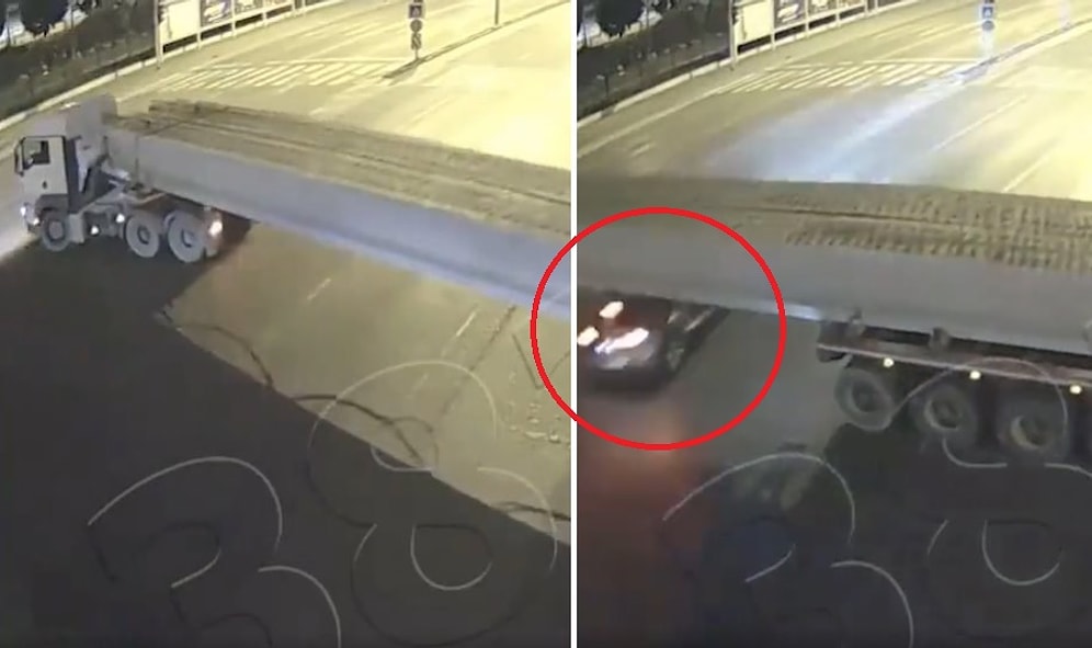 Dominic Toretto Musun Be Adam! Samsun'da Bir Sürücü TIR'ın Altından Geçti