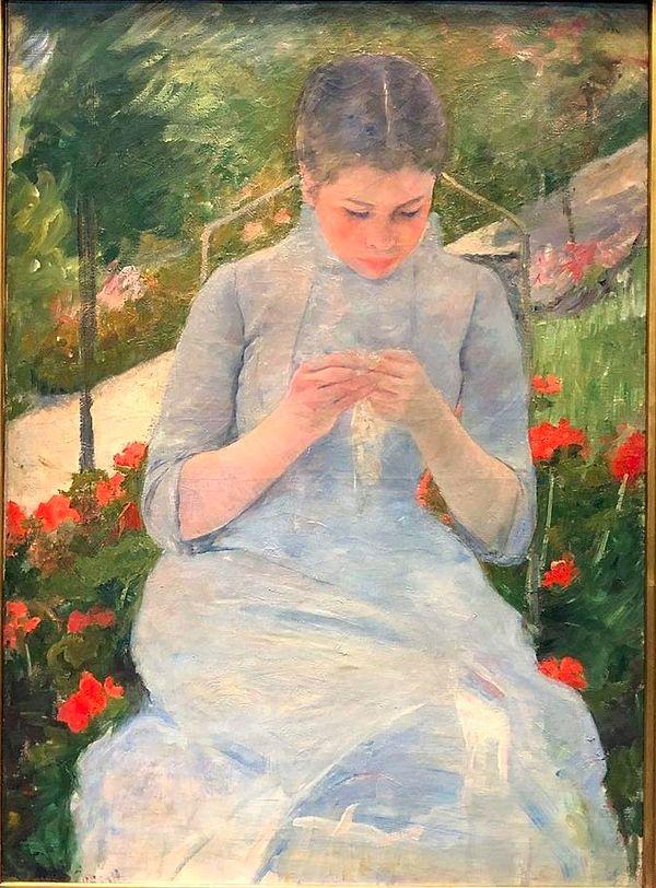 41. Mary Cassatt, Bahçedeki Kız (1880-1882)