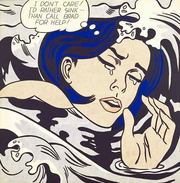 74. Roy Lichtenstein, Boğulan Kız (1963)