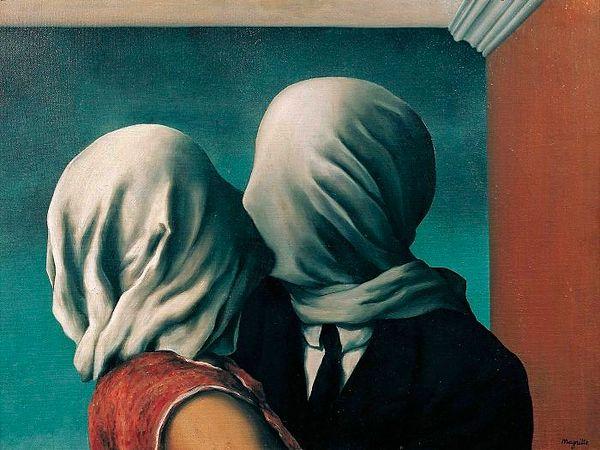81. René Magritte, Aşıklar (1928)