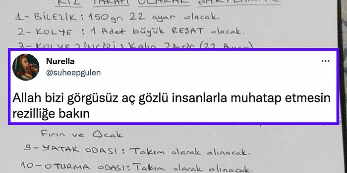 Gelinin Altına Boğulduğu Damadın Çulsuz Bırakıldığı Evlilik Masrafı Listesi Görenleri Hayrete Düşürdü!