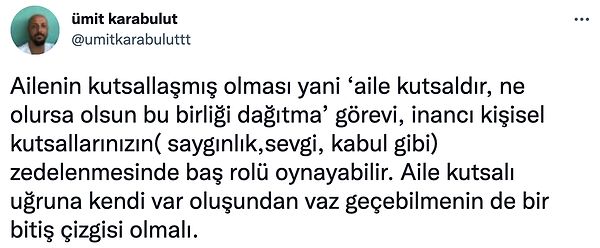 3. Ailemizden önce kendimiz diyebiliriz gibi...