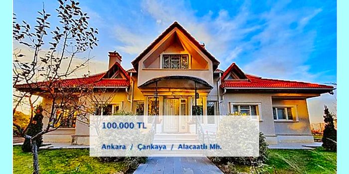 Ankara'da Aylık 100 Bin Lira Kira İstenen Ultra Lüks Villa Sizin de Çenenizi Yoracak