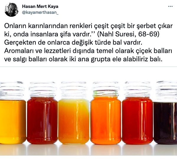 3. Bal türleri hakkında da bilgi verdi.