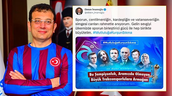 İmamoğlu'nun Trabzonspor Paylaşımındaki 'Eren Bülbül' Hatası Gündem Oldu