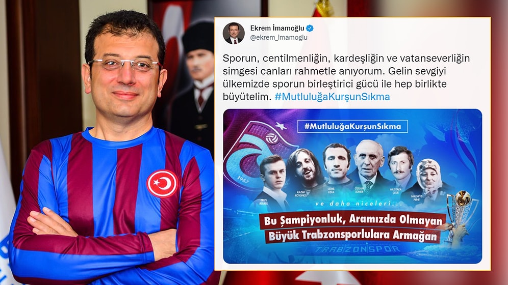 İmamoğlu'nun Trabzonspor Paylaşımındaki 'Eren Bülbül' Hatası Gündem Oldu