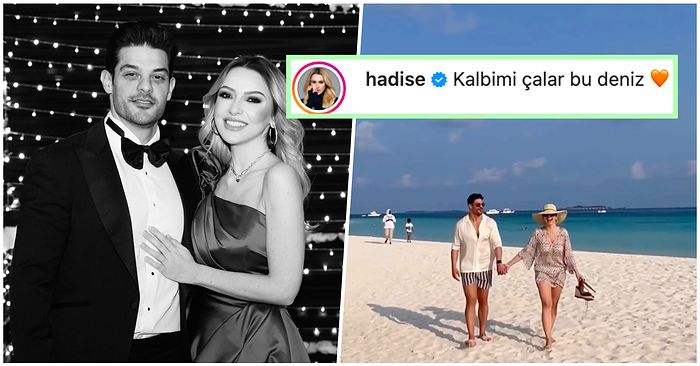 Sır Gibi Bir Törenle Mehmet Dinçerler ile Dünyaevine Giren Hadise'den Balayından İlk Kareler Geldi