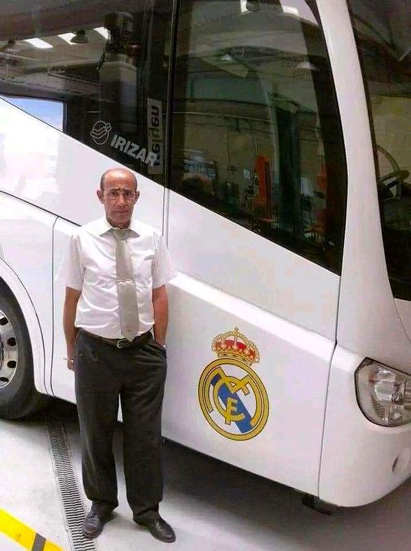 Real Madrid'in eski otobüs şoförü Fernando Manso, 13 yıl boyunca takımı taşıdı ve sayısız başarılara imza attı.