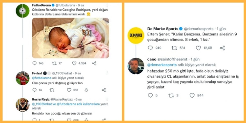 Spor Dünyasıyla İlgili Yaptıkları Komik ve İğneleyici Yorumlarla Topu Doksana Yollayan Sporseverler