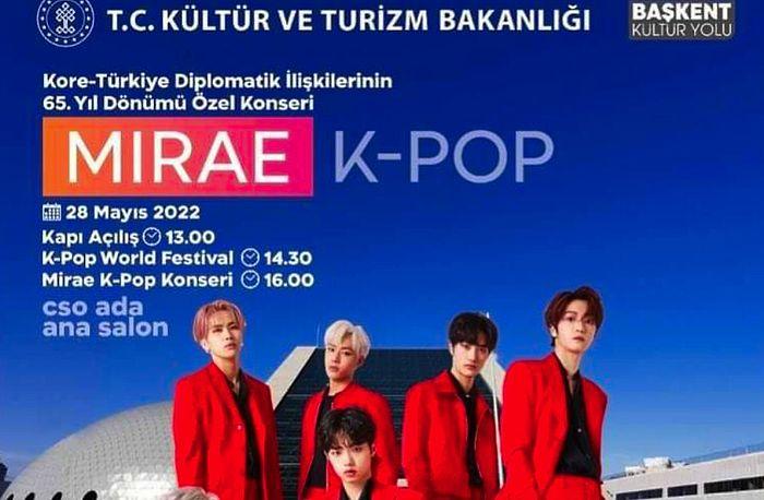 Bakanlık Düzenliyordu: K-Pop Grubu Mirae Konseri İptal Edildi