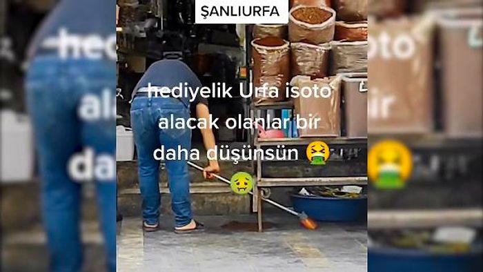 Yere Dökülen Biberleri Satışa Sunmuştu: O Esnafa Ceza Kesildi