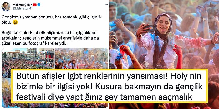 AKP'li Uşak Belediyesi'nin Düzenlediği ColorFest Etkinliğine Şirk Olduğu Gerekçesiyle Tepki Gösterildi