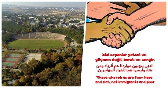 Orta Doğu Teknik Üniversitesi Kampüsündeki Göçmen Düşmanlığına Karşı Hazırlanan Stickerlar Gündemde