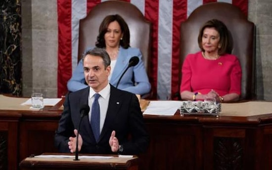 Yunanistan Başbakanı ABD Kongresinde Türkiye Aleyhine Konuştu: 3 Dakika Ayakta Alkışlandı