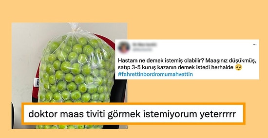 Hastasının Bir Çuval Erik Hediye Ettiği Memnuniyetsiz Doktora Gelen Haklı Eleştiriler