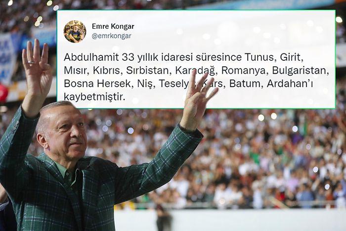 Cumhurbaşkanı Erdoğan: 'Abdülhamid Bir Karış Toprak Kaybetmedi'