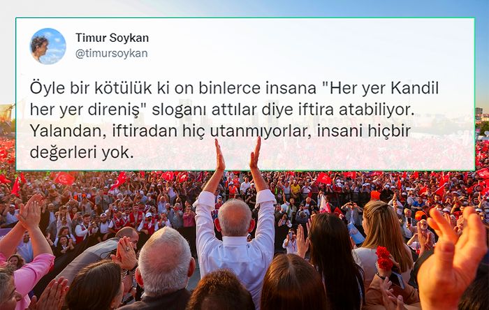 Trollerin 'Kandil Sloganı' Yalanı Tutmadı