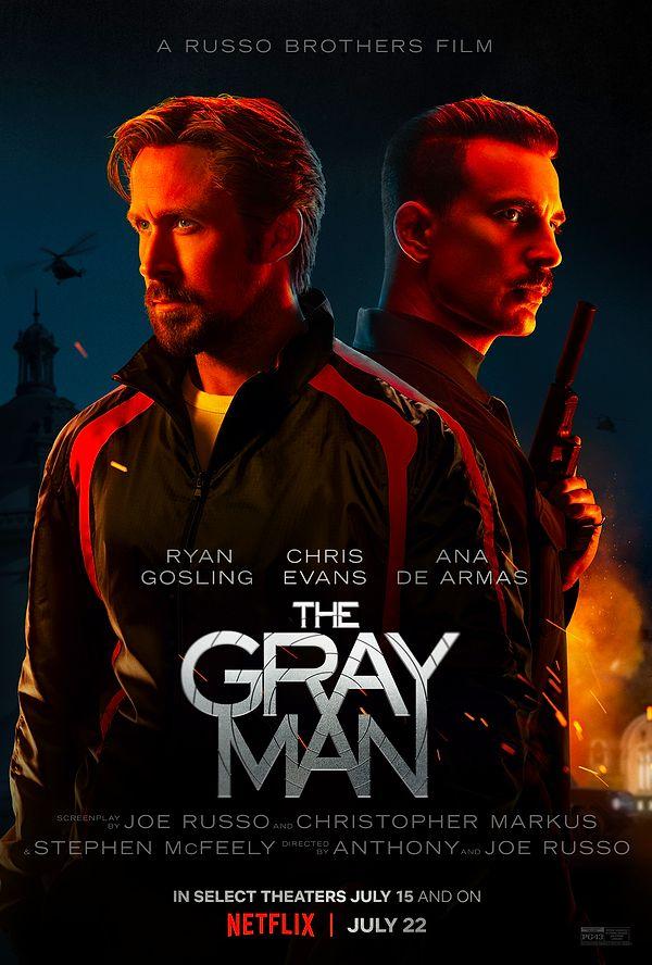 14. Yönetmenliğini Anthony ve Joe Russo'nun üstlendiği; kadrosunda ise Ryan Gosling, Chris Evans, Ana de Armas, Jessica Henwick, Regé-Jean Page gibi isimlerin yer aldığı The Gray Man filminden yeni bir afiş yayımlandı.