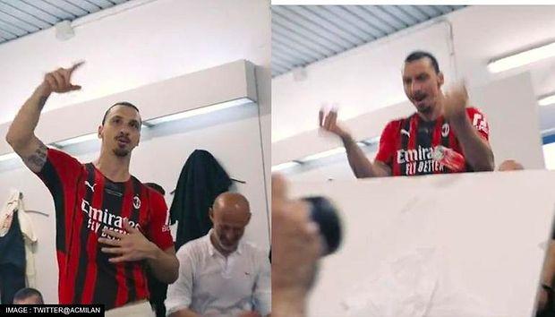 Zlatan Ibrahimovic Şampiyonluk Sonrası Yaptığı Konuşmada Gaza Gelip Masayı Devirdi