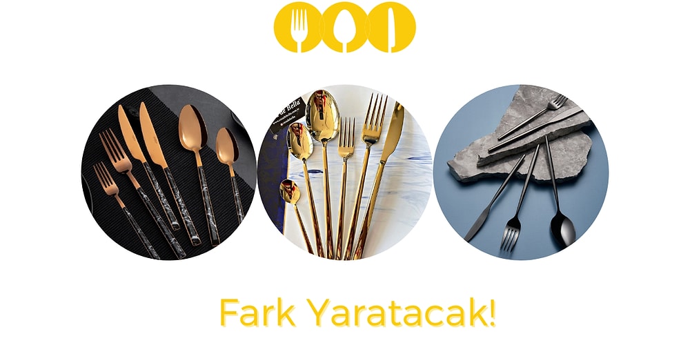 Yazın Kalabalık Sofraları Güzelleştirecek Farklılıkta Çatal Kaşık Bıçak Seti