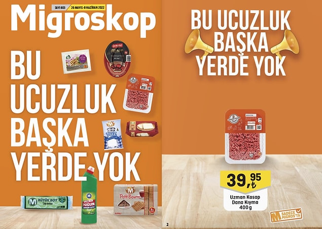Uzman Kasap Dana Kıyma 400 g 39,95 TL.