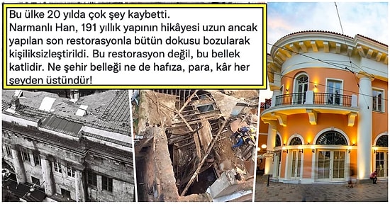 Restorasyonla Kaybettiğimiz Köklü Eserlerden Biri Olan Narmanlı Han'ının İlginç Tarihi ve İçler Acısı Son Hali