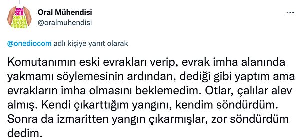 3. Kontrollü yangın çıkmış.😅