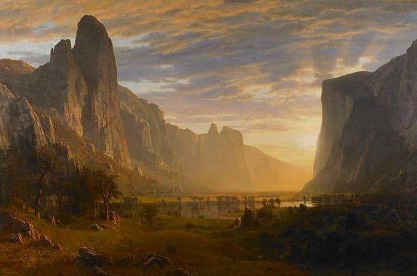 14. Albert Bierstadt - Yosemite Vadisine Bakış (1865)