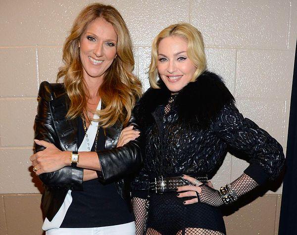 8. Madonna ve Céline Dion hem birbirleriyle, hem de İngiliz kraliyet ailesi üyeleriyle akraba.