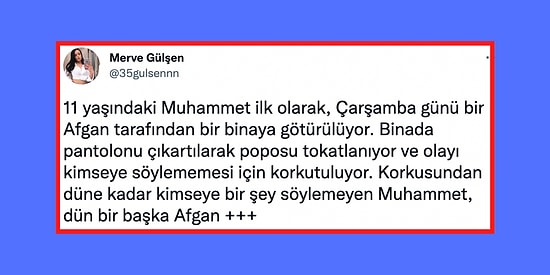 11 Yaşındaki Erkek Çocuğunun Bir Afgan Tarafından Taciz Edildiğini İddia Eden Kadının Tedirgin Eden Paylaşımı