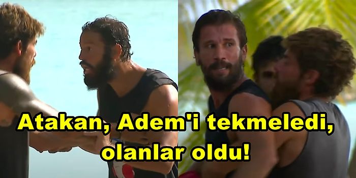 Birbirlerine Girdiler! Survivor'da Adem Kılıççı ve Avatar Atakan'ın Parkur Kavgasını Ayırmaya Güç Yetmedi!