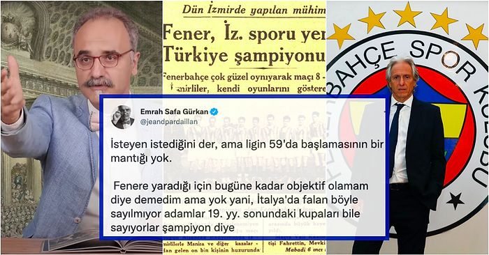 Emrah Safa Gürkan Tartışmaya Boyut Kattı: Fenerbahçe'nin 1959 Yılı Öncesi Şampiyonlukları Sayılmalı mı?