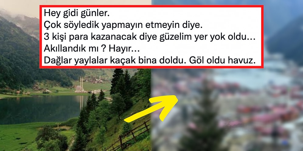 Havuzlu Site Gibi! Beton Yığını Haline Getirilen Uzungöl'ün İçler Acısı Son Hali
