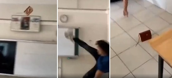 Antalya'da Kur'an-ı Kerim'e Uçan Tekme Atan Liseli Gencin Tepki Çeken Görüntüleri