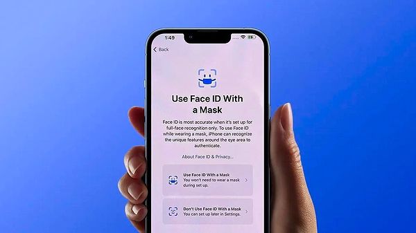10. Maskeniz takılırken Face ID'yi kullanabilirsiniz.