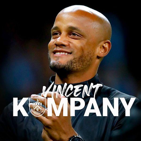 8. Vincent Kompany, Burnley'in yeni menajeri oldu.