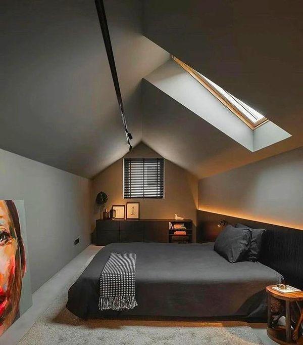 5. Minimalist bir yatak odası dekorasyonu.