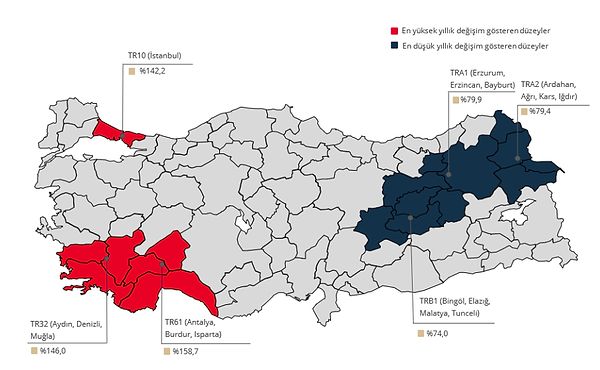 İstanbul, Ankara ve İzmir’in konut fiyat endekslerindeki gelişmeler değerlendirildiğinde, 2022 yılı Nisan ayında bir önceki aya göre, sırasıyla 10,7, 10,6 ve 9,7 oranlarında artış gözlendi.