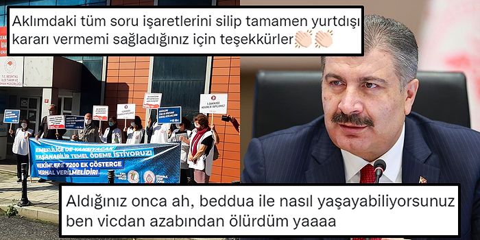 Sağlık Bakanı Fahrettin Koca'nın 'Hekimler Hariç' Diyerek Sabit Ek Ödemesini Duyurması Büyük Tepki Topladı