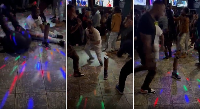 Gece Kulübünde Protez Bacağını Çıkartıp Ortaya Koyan Adam ve O Protezin Etrafında Eğlenen Çılgın İnsanlar